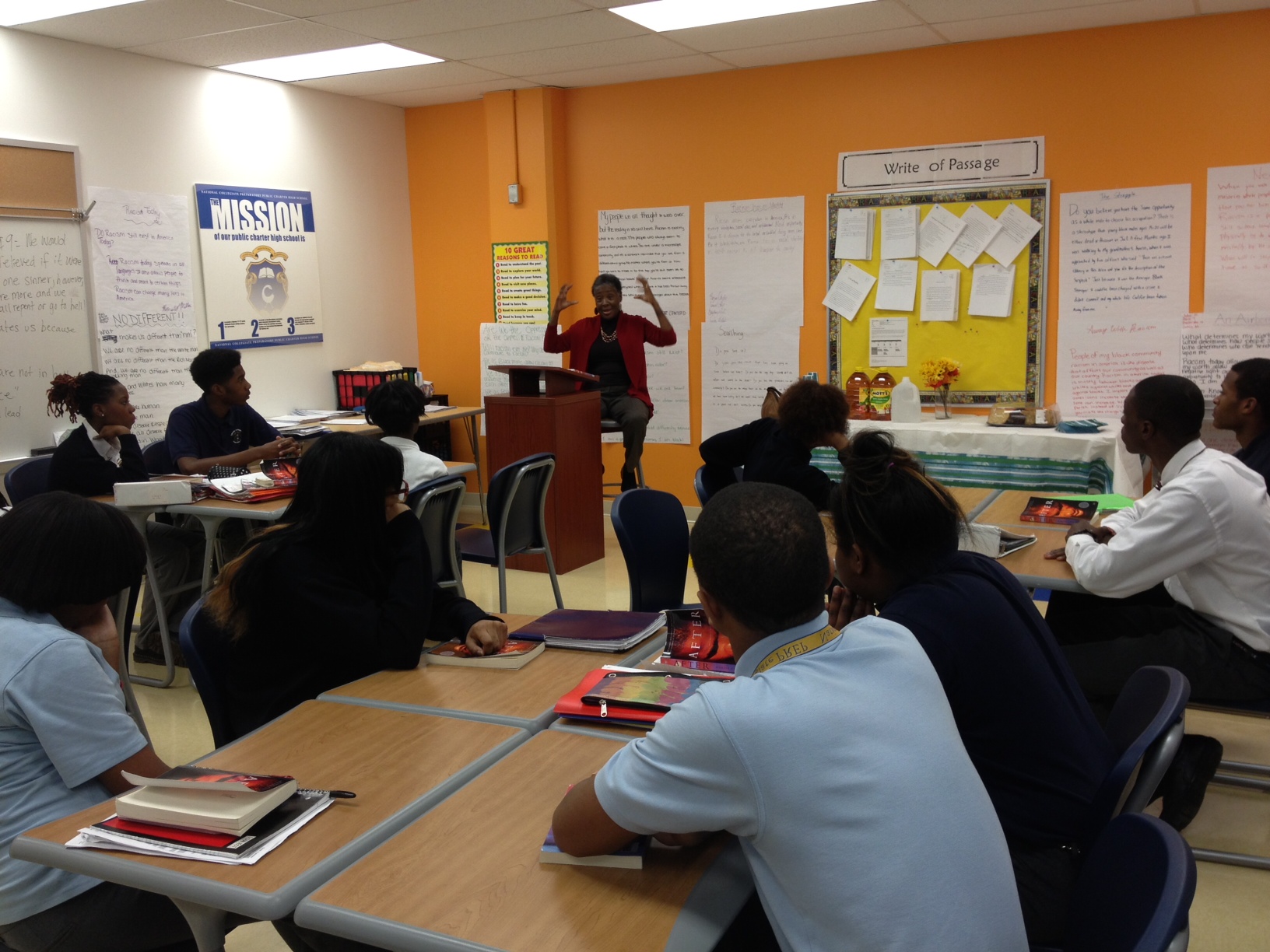 Marita Golden at National Collegiate Preparatory Public Charter School