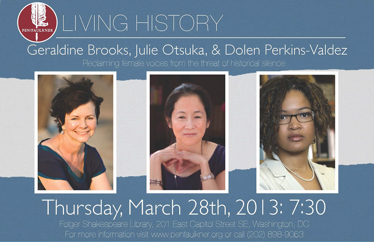 Geraldine Brooks, Julie Otsuka, and Dolen Perkins-Valdez