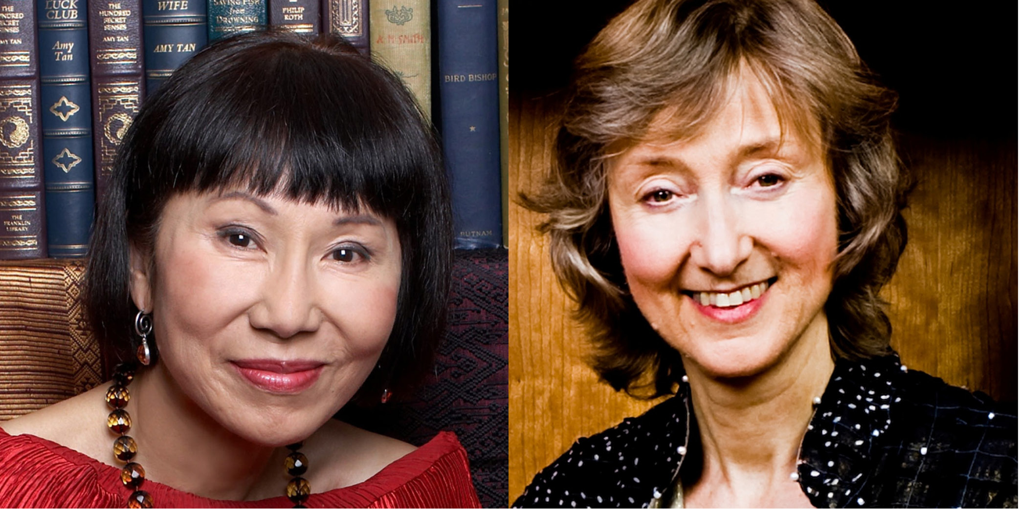 Authors Amy Tan (left) and Deborah Tannen (right)