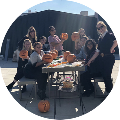 InternsCarvingPumpkins InternsCarvingPumpkins